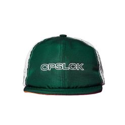 GREEN WHITE SHORT TRUCKER