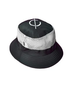 BLACK INSIDE PEACE OUTSIDE BUCKET HAT
