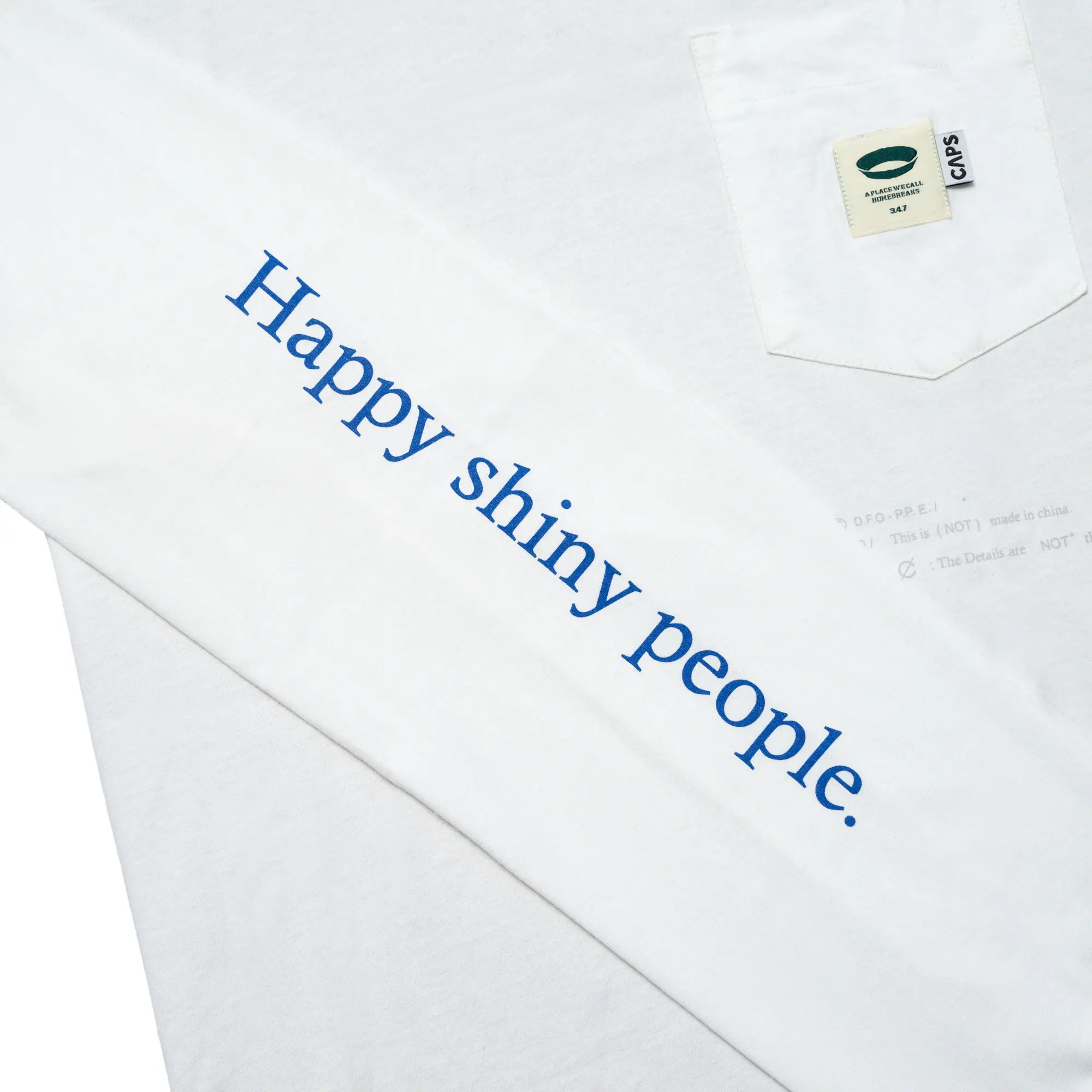 Capslock X 347 White Long Sleeve T-shirt - Image 6