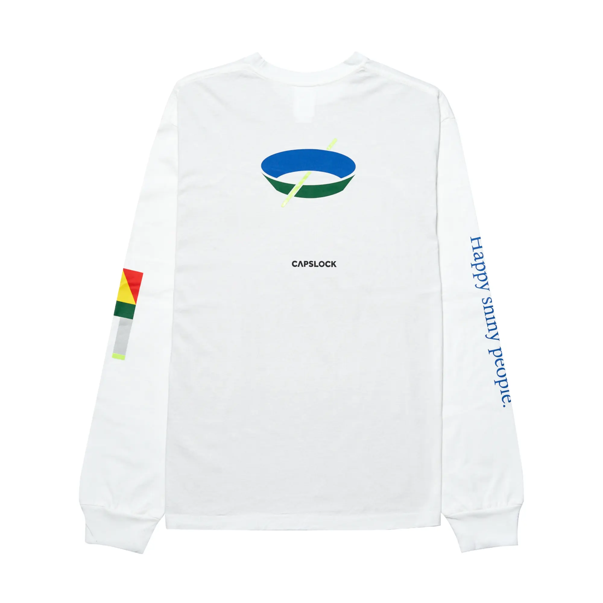 Capslock X 347 White Long Sleeve T-shirt - Image 2
