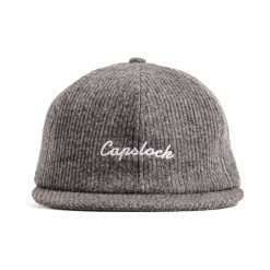 Grey Corduroy Ballcap