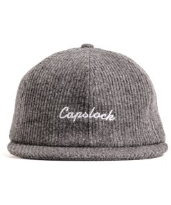 Grey Corduroy Ballcap