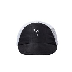 Black Halfmoon Mesh Cap