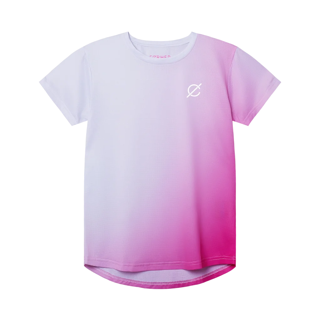 For Her Blurred Body Fit Jersey Pink