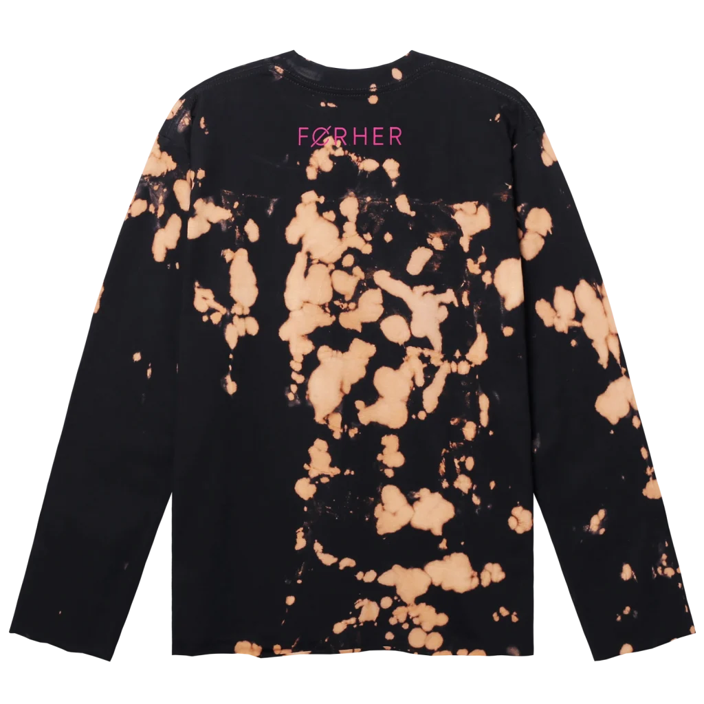For Her Cloud Tiedye Tees Black