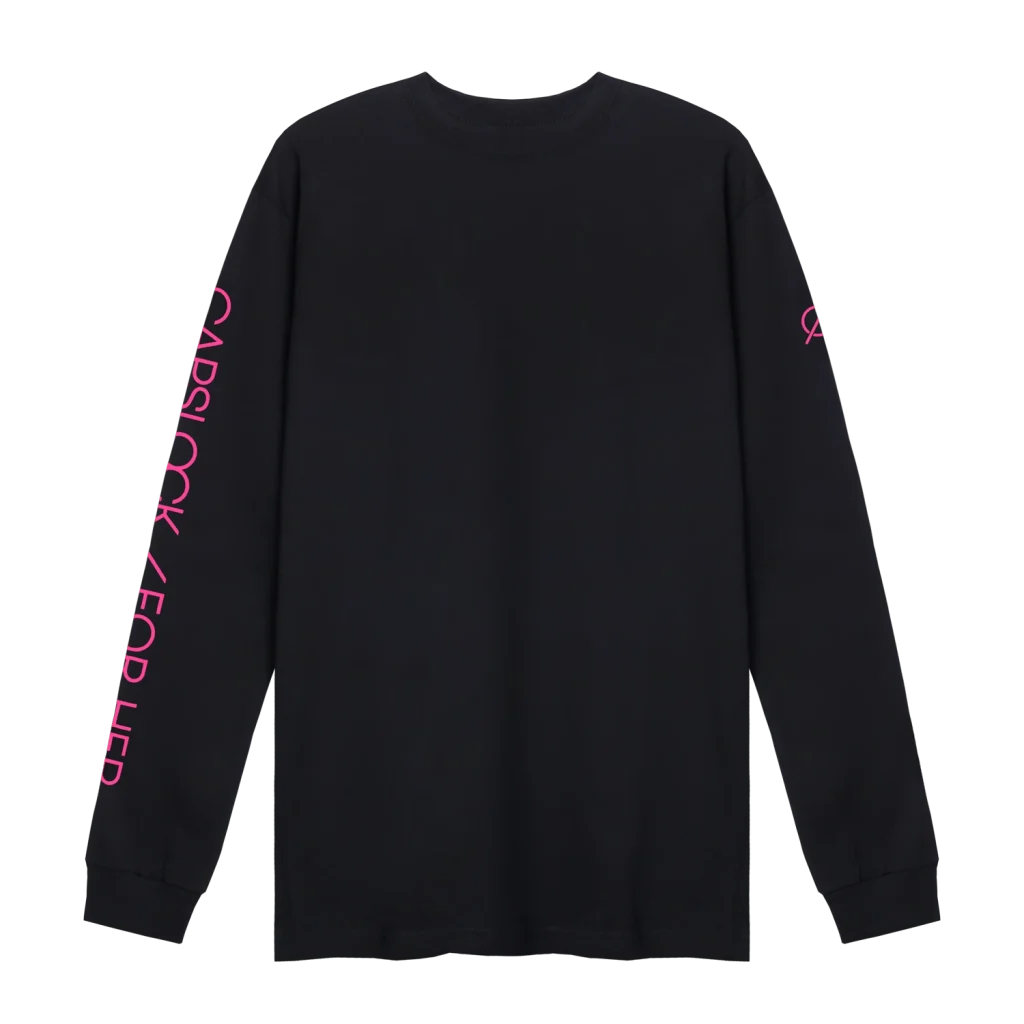 For Her Alecia Cotton Logo Tees Black