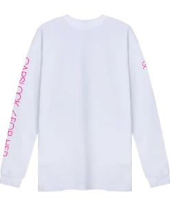 For Her Alecia Cotton Logo Tees White