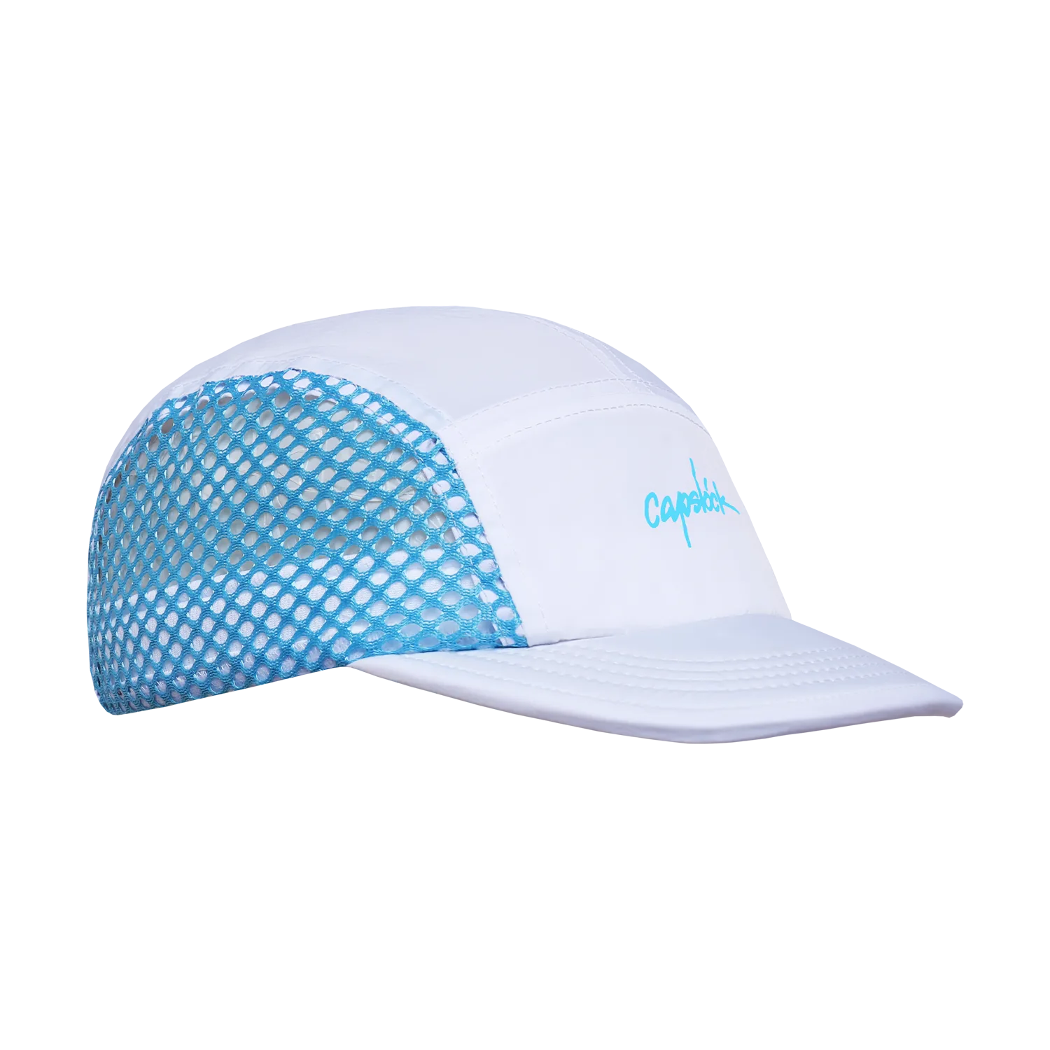 Two Dots - 5 Panel - White Blue